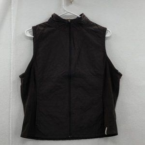Columbia Women's Brown Sleeveless Stand Up Collar Full Zip Vest Size Medium